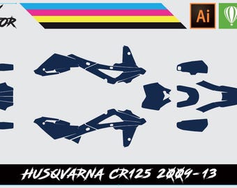 Husqvarna CR125 2009-13 Vector Template