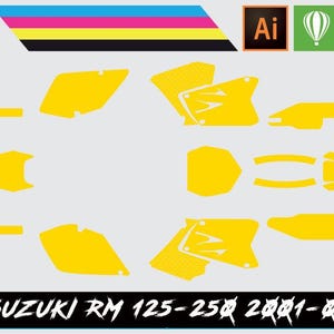 Suzuki RM125-250 2001-02 Vector Template