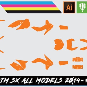 KTM SX All Models 2014-16 Vector Template