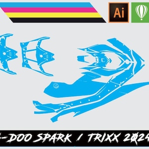 Sea-Doo Spark/Trixx Vector Template 2024-25