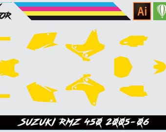 Suzuki RMZ450 2005-06 Vector Template