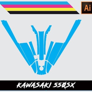 Kawasaki 550 SX Vector Template