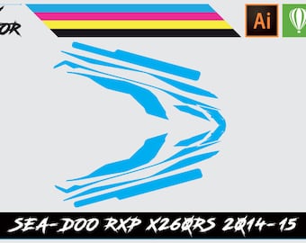 Plantilla vectorial de la Sea-Doo RXP X260RS 2014-15