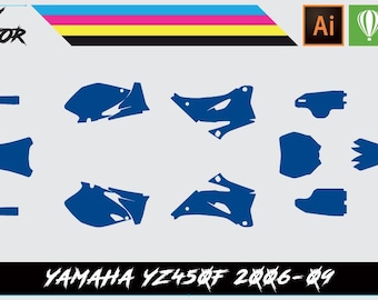 YAMAHA XT 660 X 2008-2015 (GEN 2) Full 1:1 Scale Template - Design