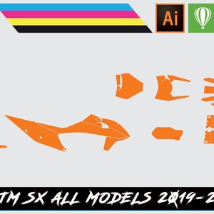 KTM SX All Models 2019-22 Vector Template