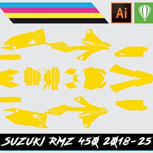 Suzuki RMZ450 2018-25 Vector Template