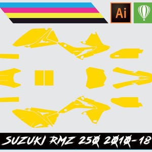 Suzuki RMZ250 2010-18 Vector Template