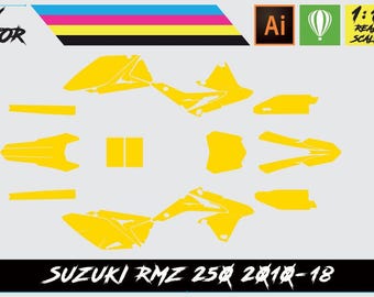 Suzuki RMZ250 2010-18 Vector Template