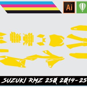 Suzuki RMZ250 2019-25 Vector Template