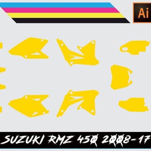Suzuki RMZ450 2008-17 Vector Template
