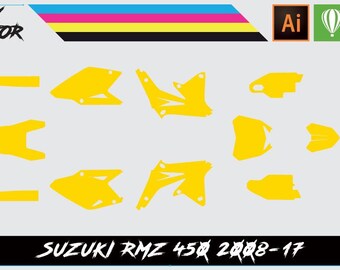 Suzuki RMZ450 2008-17 Vector Template