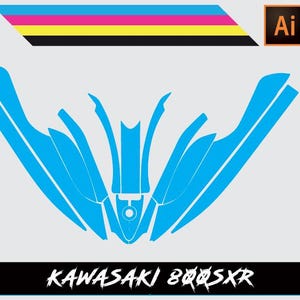 Kawasaki 800 SXR Vector Template