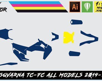 Husqvarna TC-FC All Models 2019-22 Vector Template