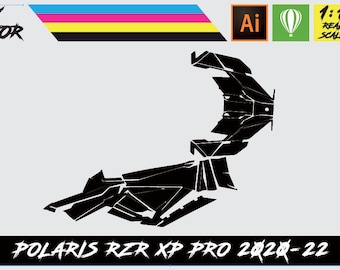 Polaris RZR XP PRO 2020-22 Vector Template