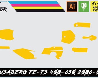 Husaberg FS-FE 400-650 2006-08 Vector Template