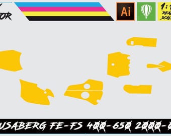 Husaberg FS-FE 400-650 2000-05 Vector Template