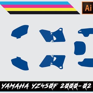 Yamaha YZ450F 2000-02 Vector Template
