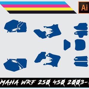 Yamaha WRF 250-450 2003-06 Vector Template