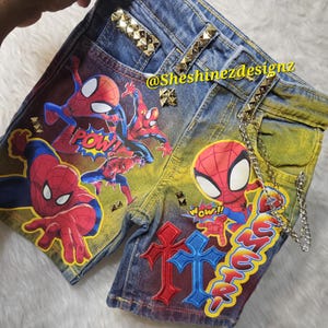 Custom denim junk shorts/skirt