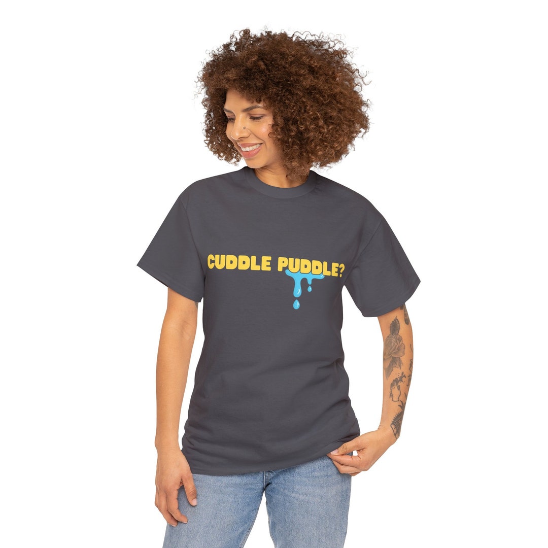 Cotten Puddle Cuddle Puddle Heavy Cotton Tee - Funny Dad Joke Shirt - Etsy