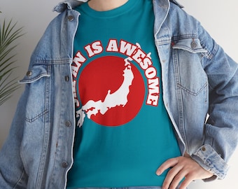 Japan is Awesome! Unisex Heavy Cotton Tee - Japan Shirts - Awesome Shirts