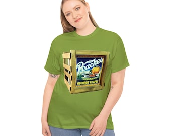 Camiseta Peaches Records: Camiseta retro de tienda de discos