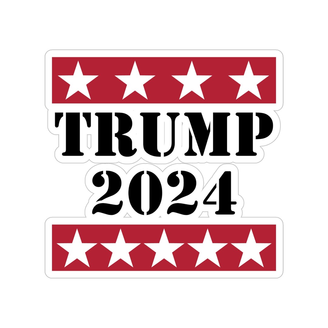 5-Pack: Donald Trump 2024 'Hair Skull Punisher' Die Cut Bumper Sticker – 5 Inches, Made In USA