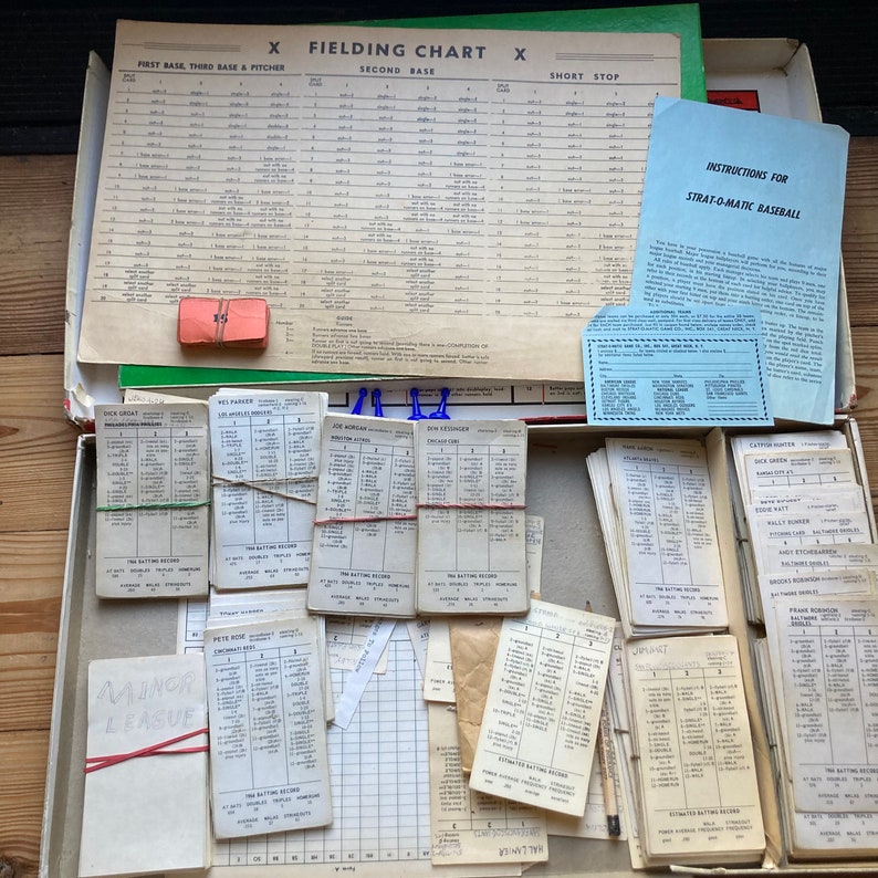 Stratomatic 1966 Baseball Game Etsy