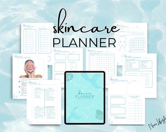 Self Care Planner for Healthy Skin - Skincare Planner with Daily Habit Tracker, Acne Mapping Guide, Skincare Budget Planner and more!