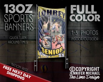 Personalized 4 photo Wrestling banner | Paint splatter Wall art | Custom | Vinyl banners | sports | High School | Homecoming | Senior night