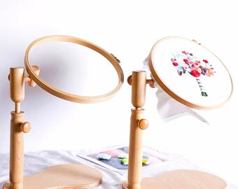 Embroidery Stand: Hoop, Seat, Sit-on, Frame Stand – Enhance Crafting Experience, Portable Lap Stand, Ideal for Hand Embroidery Enthusiasts