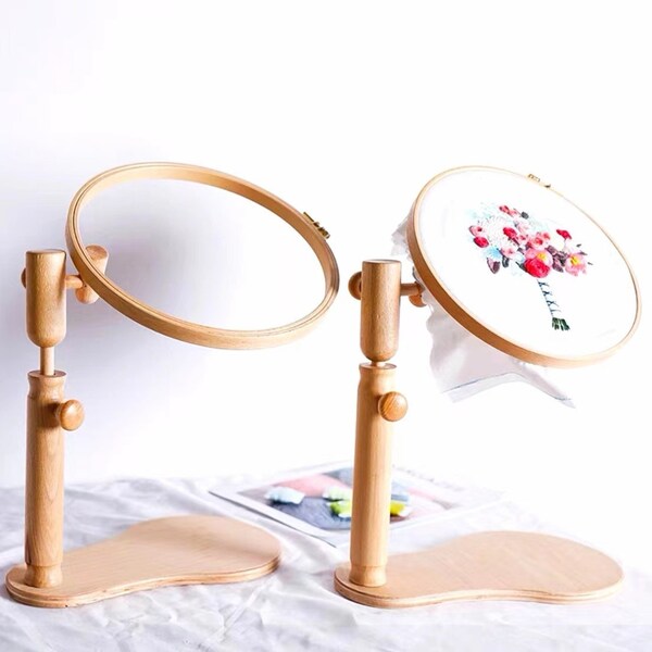 Embroidery Stand: Hoop, Seat, Sit-on, Frame Stand – Enhance Crafting Experience, Portable Lap Stand, Ideal for Hand Embroidery Enthusiasts