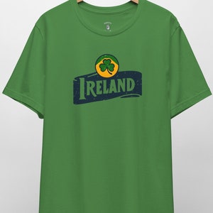 Retro Irland Shirt Geschenk für Iren Beliebtes Retro irisches Urlaub T-Shirt Vintage Irisches Kleid Sommer Frühling Herbst Stilvolles Irland Shirt