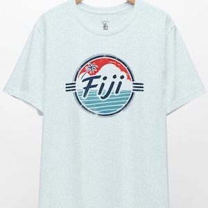 Retro Fiji Graphic Tee: Unisex Tropical Island Shirt