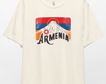 Vintage Armenia T-Shirt: Retro Ararat Mountain Graphic Tee