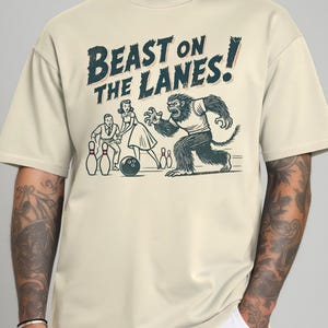 Retro Bowling T-Shirt, lustiges Bowling Shirt, ideal für Familien Spiele Nacht, perfektes Geburtstagsgeschenk, Unisex Jersey Kurzarm T-Shirt Sportliches T-Shirt