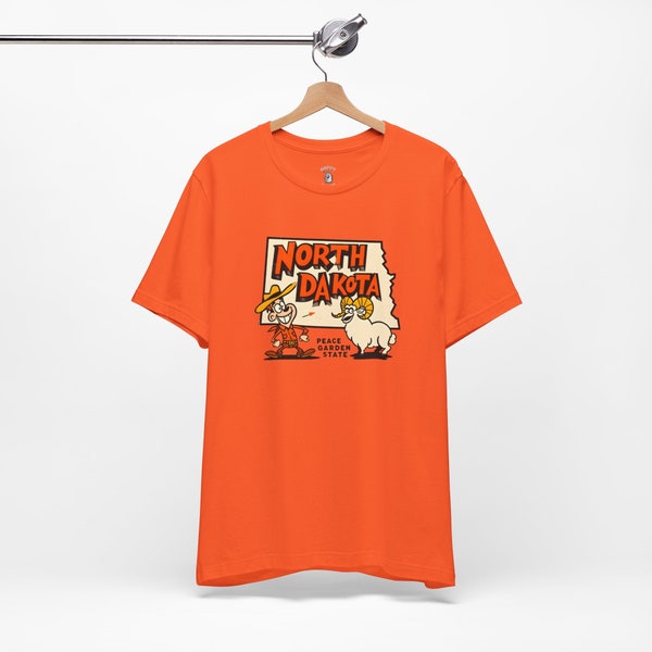 Vintage North Dakota Shirt Peace Garden State Gift Popular Shirt Retro T-Shirt Vintage Apparel Summer Spring Fall Stylish Sheep Shirt