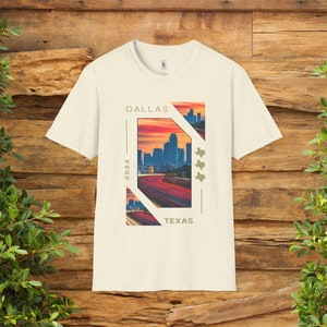 Dallas Texas Skyline Unisex Softstyle T-Shirt