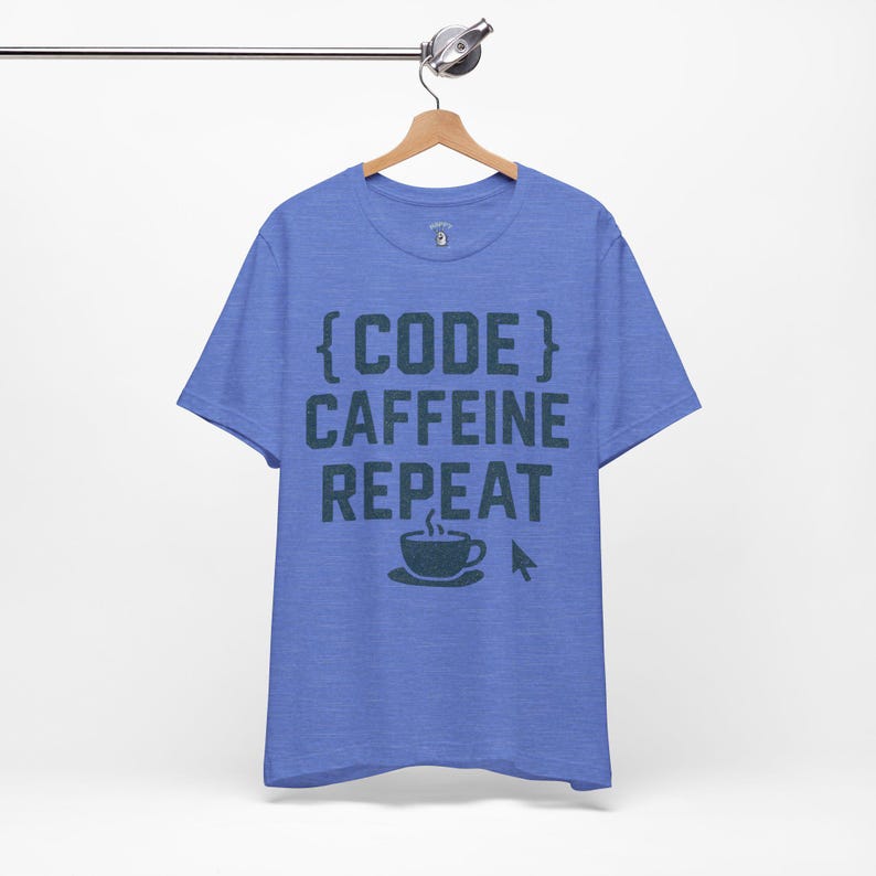 Camiseta Code Caffeine Repeat: Camiseta engraçada de programador imagem 6