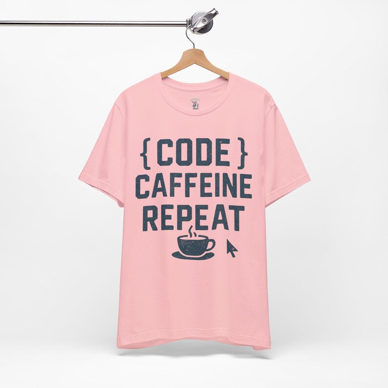Camiseta Code Caffeine Repeat: Camiseta engraçada de programador imagem 7