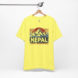 Vintage Nepal Mountain Graphic Tee: Adventure Travel Shirt image 4