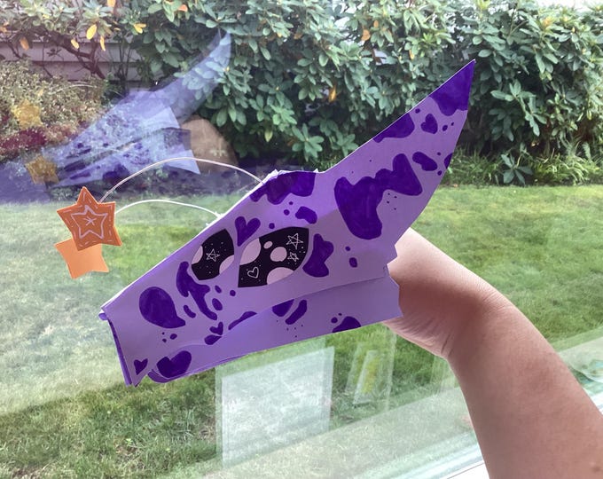 Alien Cat Paper Dragon Puppet - Etsy
