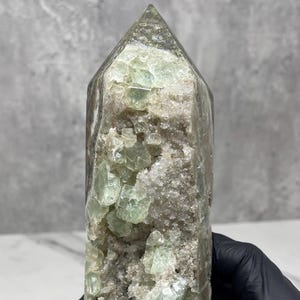 Unique Sphalerite Fluorite Tower Mineral Specimen Statement Piece Crystal Home Decor Art Interior Design Gifts gifts for her special gift