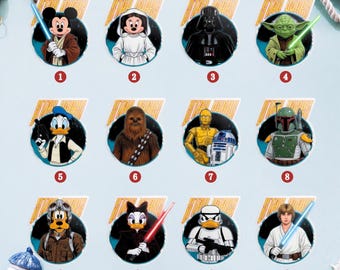 Disney Star Wars Cruise Line Door Magnet, Mickey & Friends Star Wars Characters Magnet, Star Wars Day at Sea Stateroom Door Decor 2026