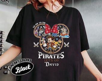 Pirates Let's Go Shirt, Disney Pirates Shirt, Pirate Mickey & Friends Tee, Custom Disney Vacation Tee, Pirates of Caribbean Shirt