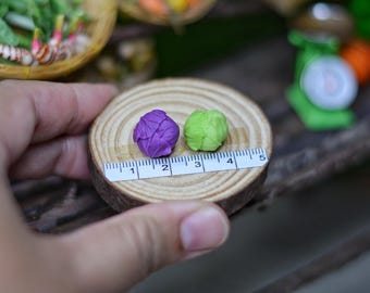 Hemobllo Lot de 6 Mini Choux Chinois en Résine Verte, Modèles Miniatures pour Décoration Maison de Poupée, Faux Légumes Factices Réalistes pour Scènes Miniatures et Objets Décoratifs