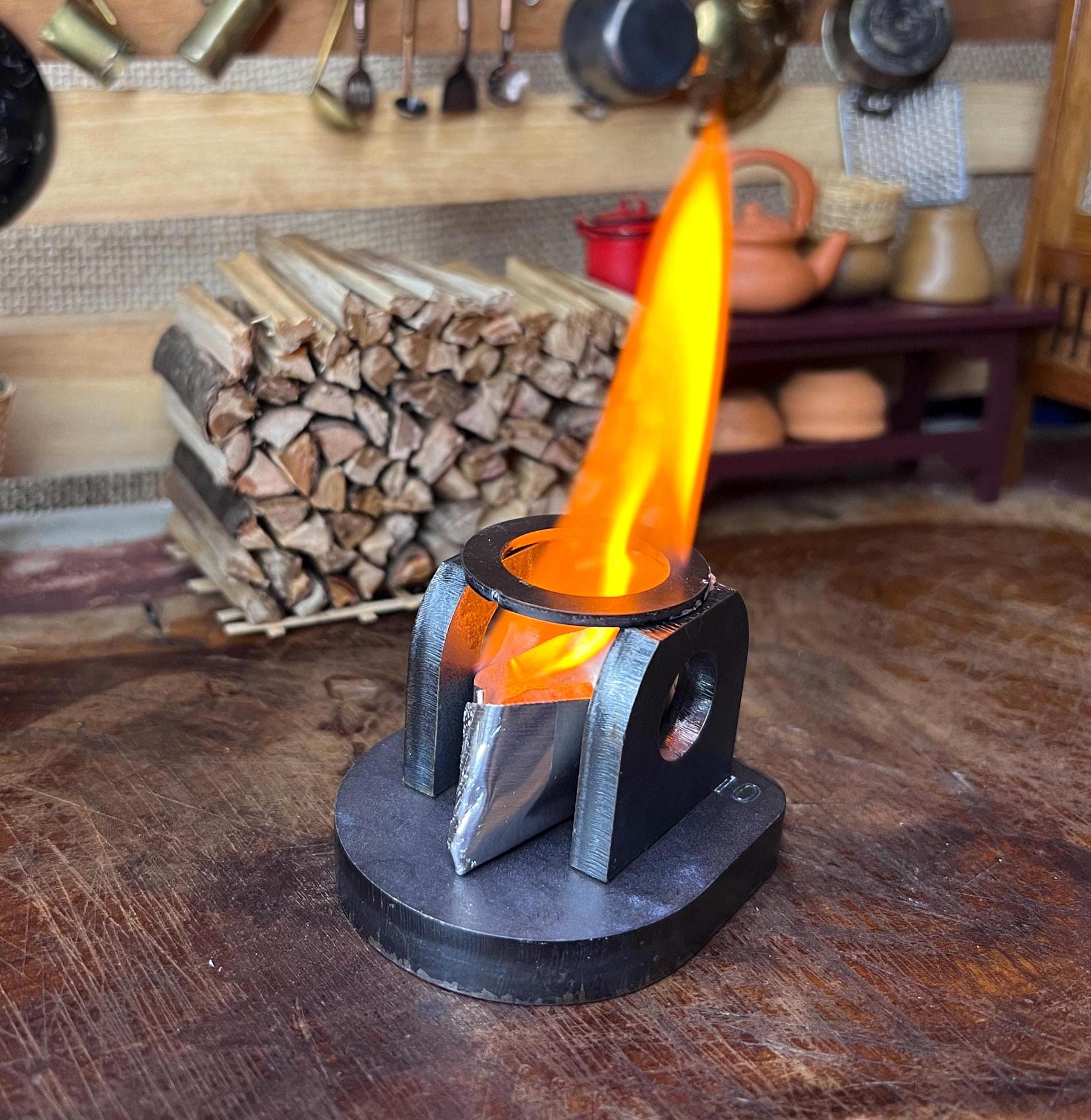 Poêle à Pétrole Primus N°100 Vintage En Laiton – Pliant Avec Boîte D'origine