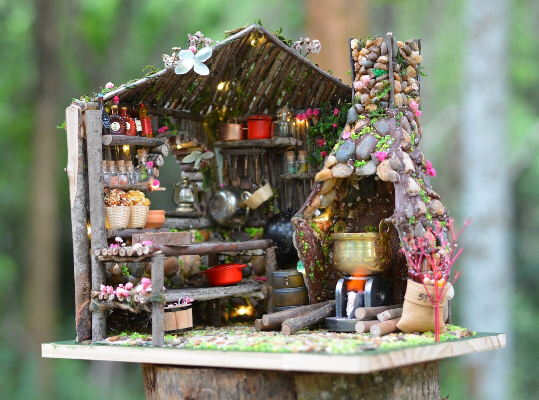 thumbnail image 2 of CUTEROOM Miniature House Kits For Adults, Mini Dollhouse Wooden Furniture Kit, DIY Craft Kits Creative Room Tiny House For Decoration-Dream Flower Shop 2 of 13