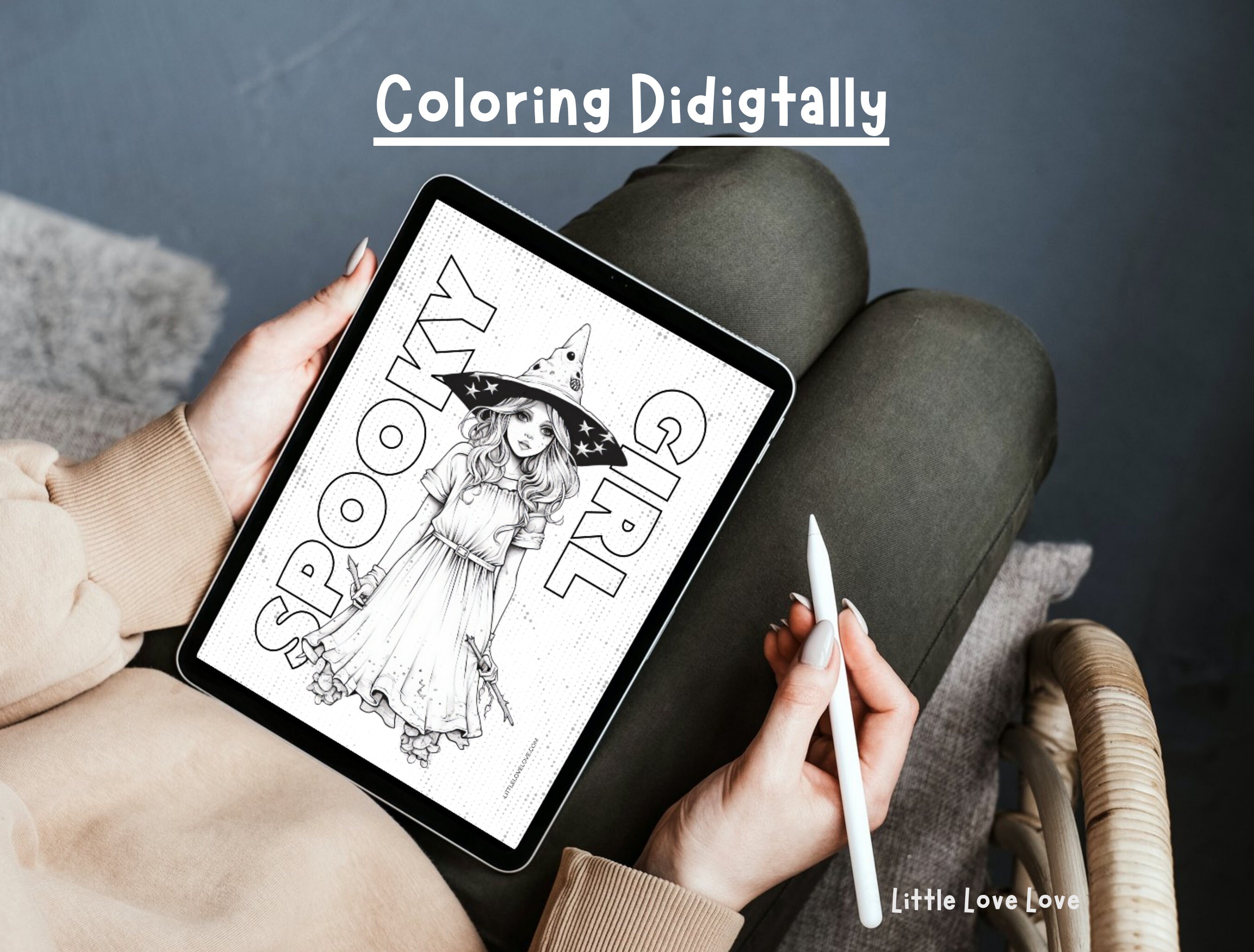 Spooky Coloring Pages for Kids Printable Halloween Activity Instant