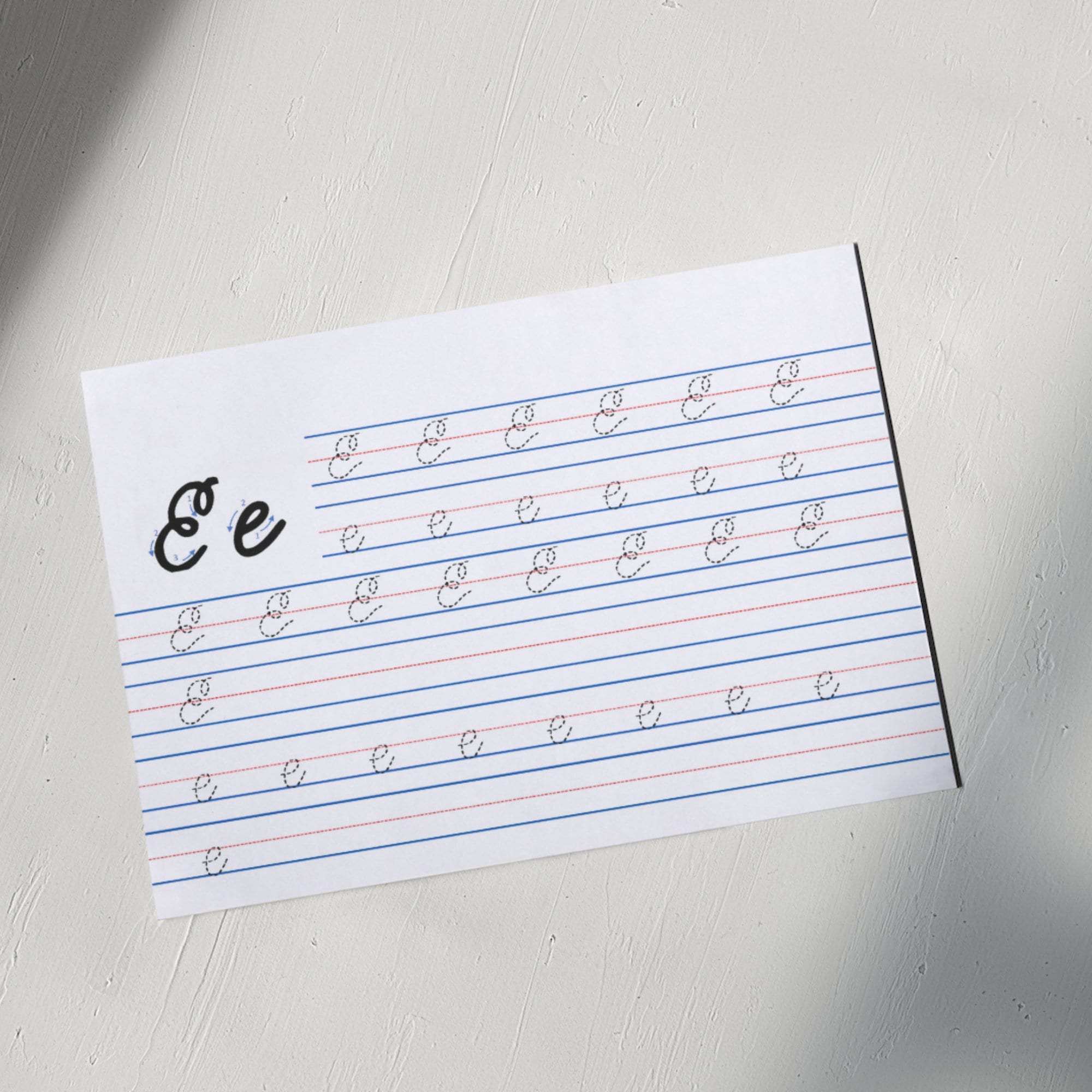 Cursive Alphabet Tracing Worksheet / Printable Cursive Alphabet Tracing